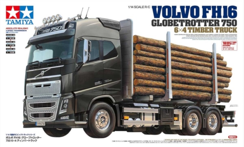 Tamiya - RC 1/14 Volvo FH16 Globetrotter 750 6X4 Timber Truck - Image 3