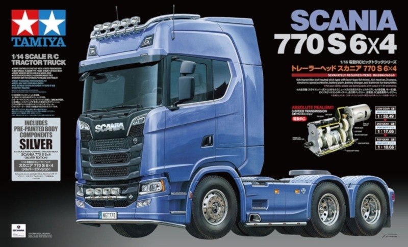 Tamiya - RC 1/14 Scania 770 S 6x4 (Silver Edition) - Image 2