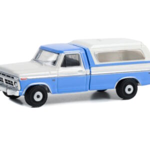 Greenlight - 1:64 1975 Ford F-100 Ranger XLT - Blue Collar Collection Series 12