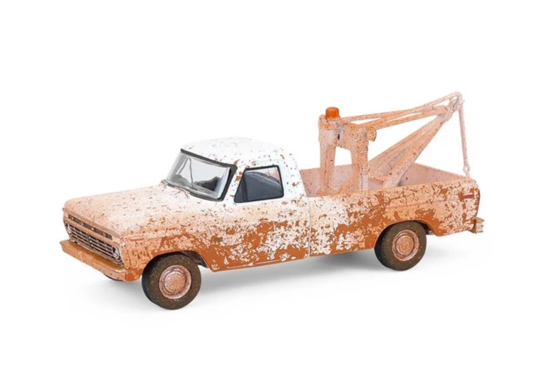 Greenlight - 1:64 1973 Ford F-100 w/Drop in Tow Hook - Blue Collar Collection Series 14
