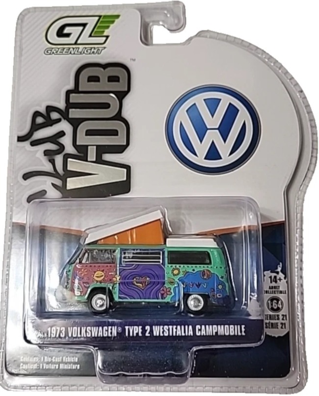 Greenlight - 1:64 1971 Volkswagen Type 2 Westfalia Campmobile - Club V-Dub Series 21 - Image 2