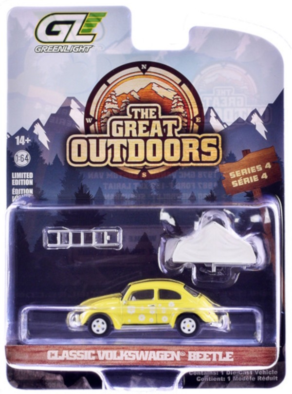 Greenlight - 1:64 Classic Volkswagen Beetle - The Great Outdoors Series 4 - Image 3