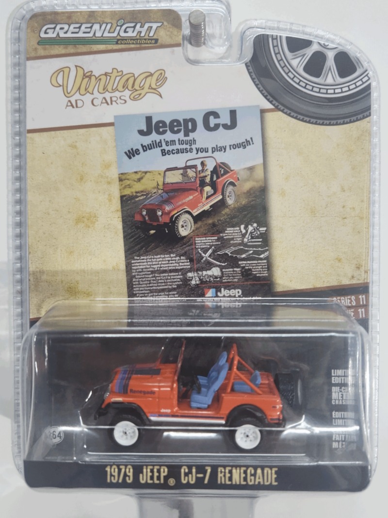 Greenlight - 1:64 1979 Jeep CJ-7 Renegade - Vintage Ad Cars Series 11 - Image 2
