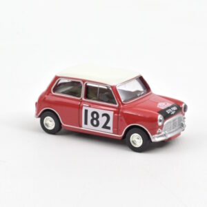 Norev - 1:54 Mini Cooper S 1964 Tartan Red w/ Racing #182