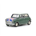 Norev - 1:54 Mini Cooper S 1964 Almond Green & Flag Bonnet