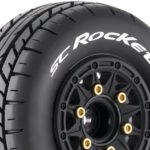 Louise RC - SC ROCKET 1:10 Short Course Tire Set - Mounted - Removable Hex