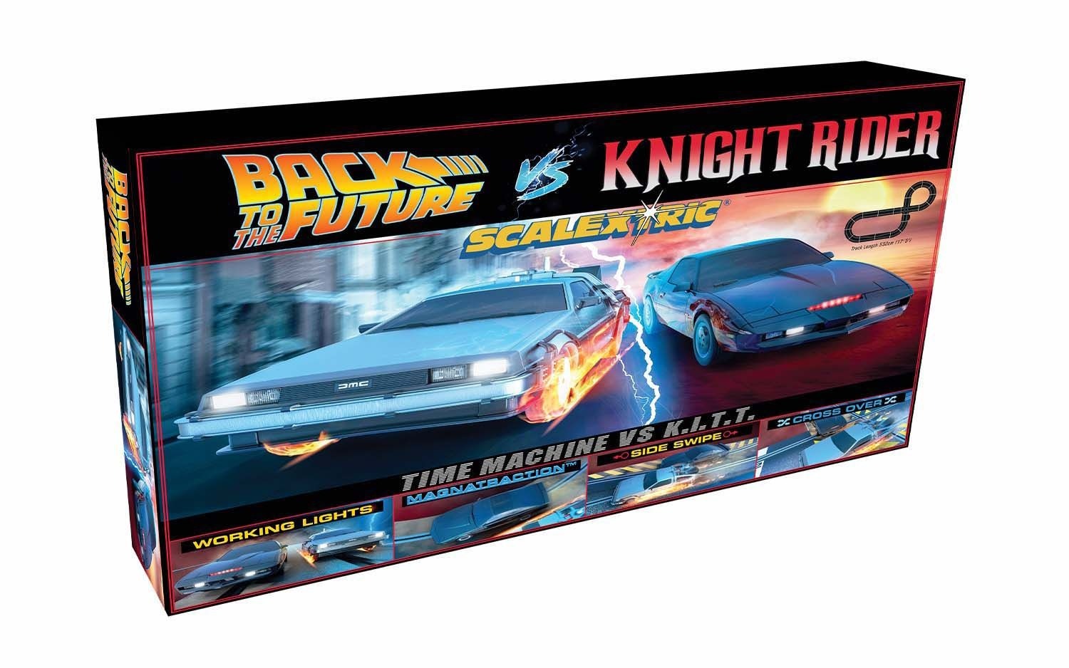 Scalextric - Back to the Future vs Knight Rider Retro Race Set - Image 4