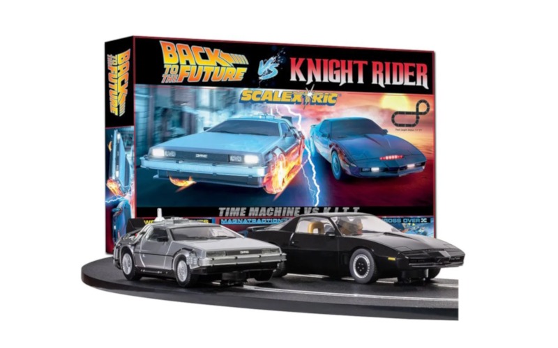 Scalextric - Back to the Future vs Knight Rider Retro Race Set