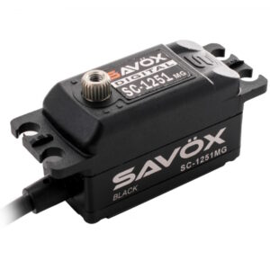Savox - SC-1251MG Low-Profile High Speed Digital Metal Gear Servo (Black Edition)