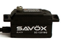 Savox - SC-1251MG Low-Profile High Speed Digital Metal Gear Servo (Black Edition) - Image 3