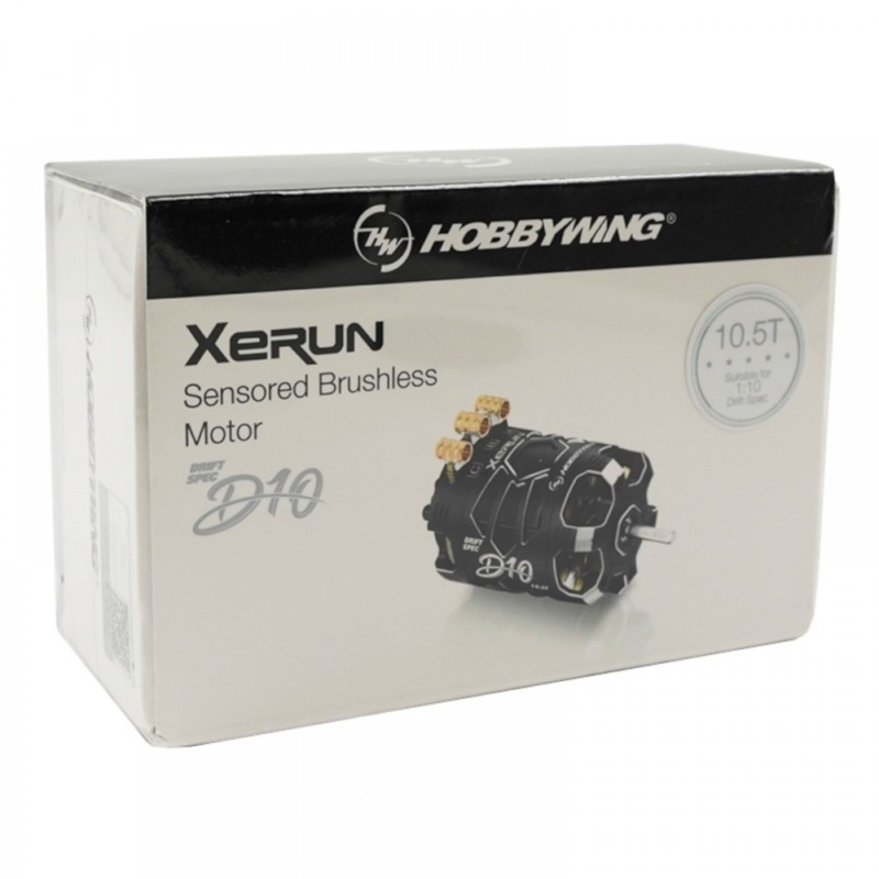 Hobbywing - XERUN D10 Drift 10.5T Black Brushless Sensored 540 Motor - Image 6