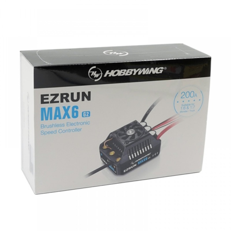 Hobbywing - EZRUN MAX6 G2 200A V3 Waterproof Brushless Sensored ESC - Image 3